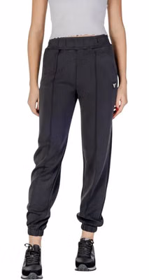 Black Polyester Joggers (Workout Pants)