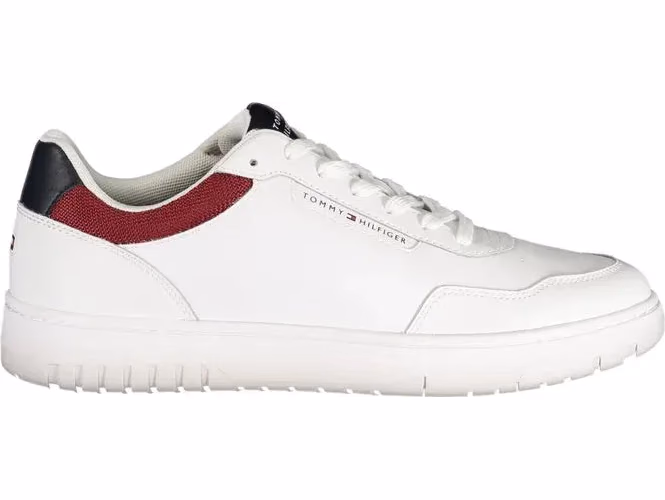 Tommy Hilfiger Bianco Polyurethane Men Sneaker