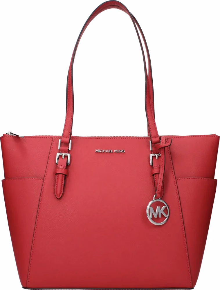 Michael Kors Red Leather Shoulder Bag