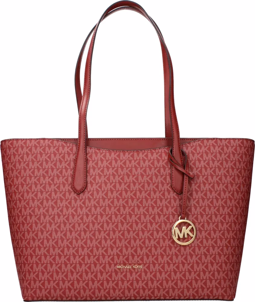 Michael Kors Red Fabric Shoulder Bag