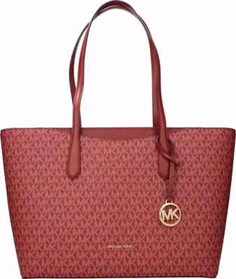 Red Fabric Shoulder Bag