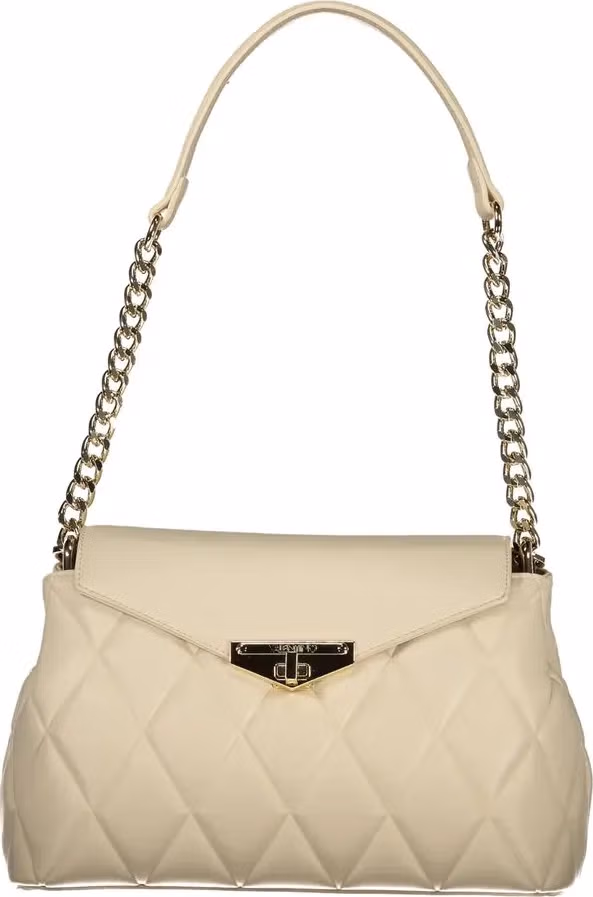 Mario Valentino Beige Polyurethane Women Shoulder Bag