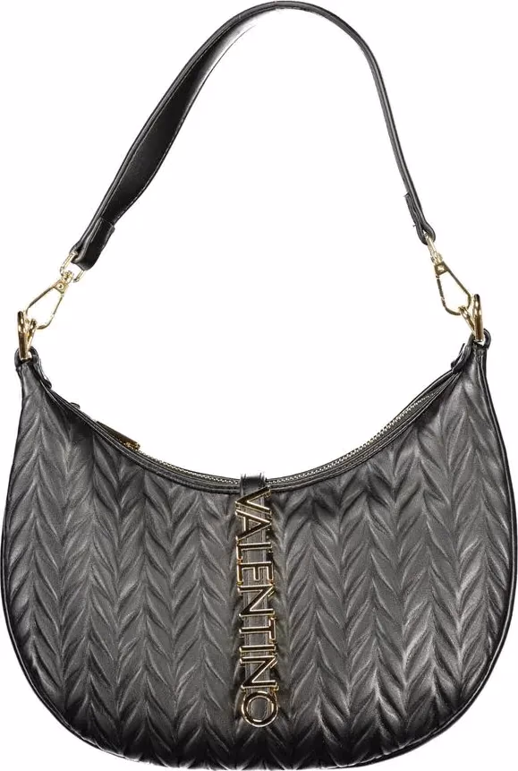 Mario Valentino Nero Polyurethane Women's Shoulder Bag