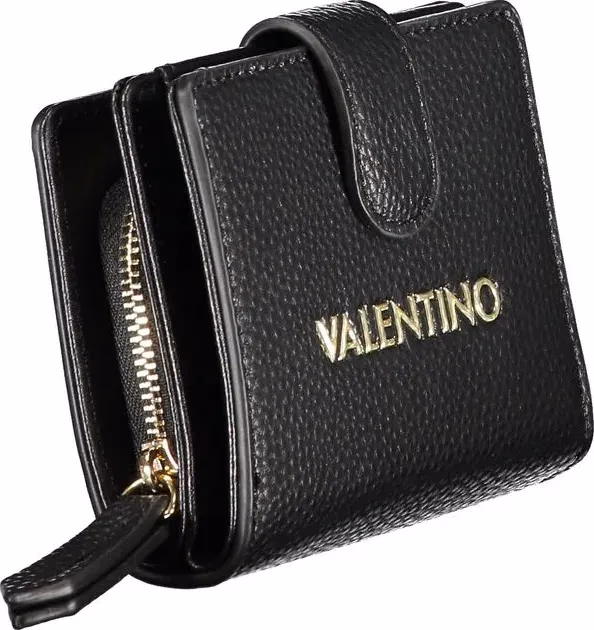 Mario Valentino Black Polyurethane Women Wallet