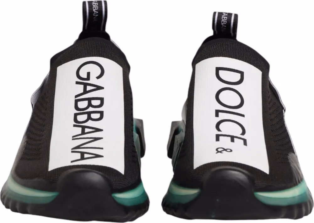 Dolce & Gabbana Black Slip On Sorrento Men Sneakers Shoes