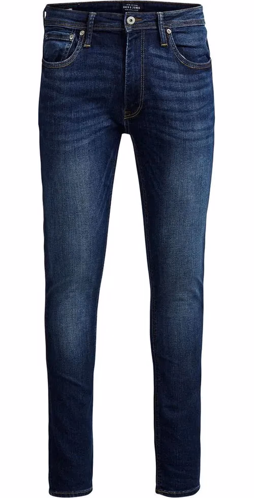 Jack Jones Blue Cotton Skinny Jeans