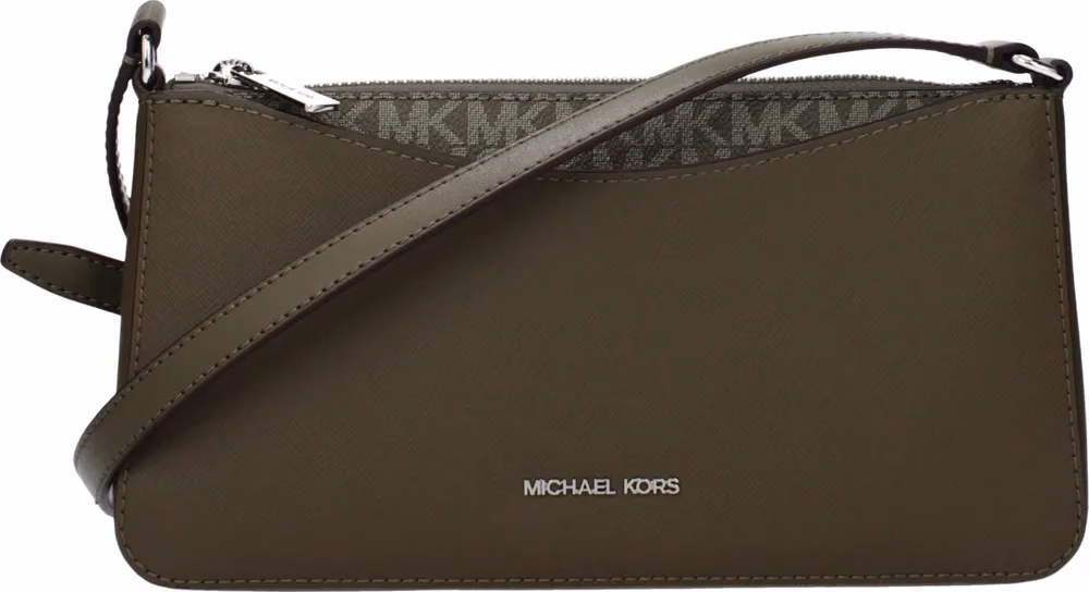 Michael Kors Green Fabric Crossbody Bag