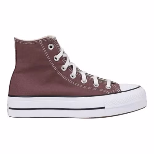 Converse Purple Fabric Platform Sneakers