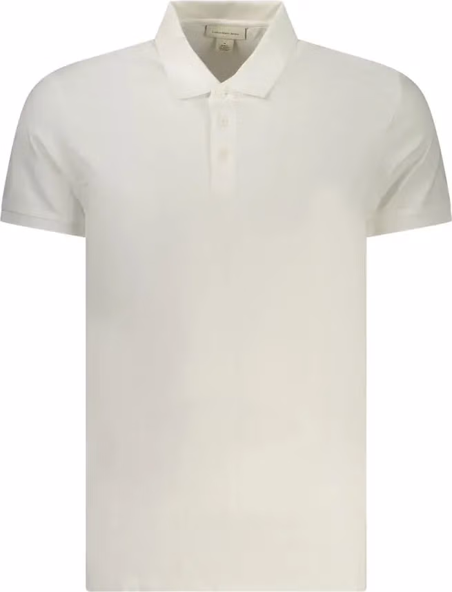 Calvin Klein Bianco Cotton Men Polo