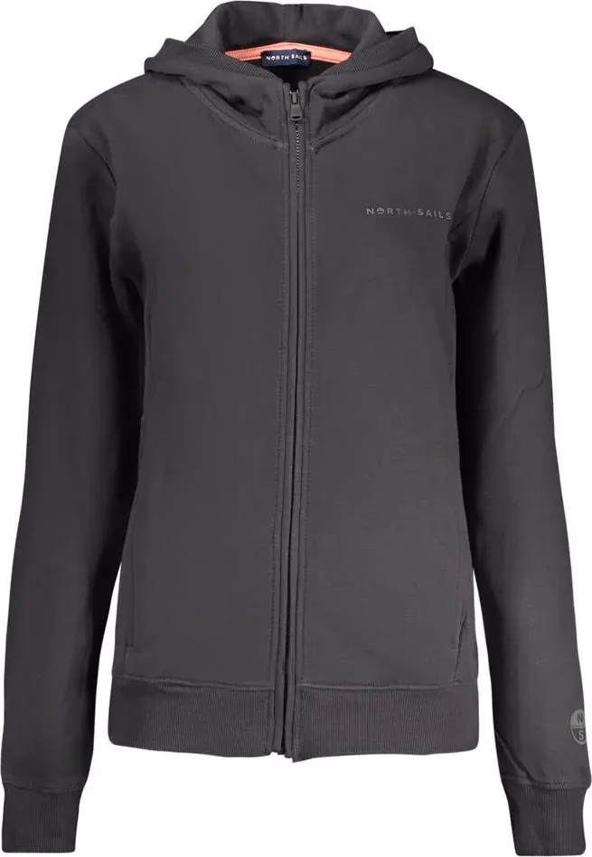 North Sails Black Cotton Women Hoodie