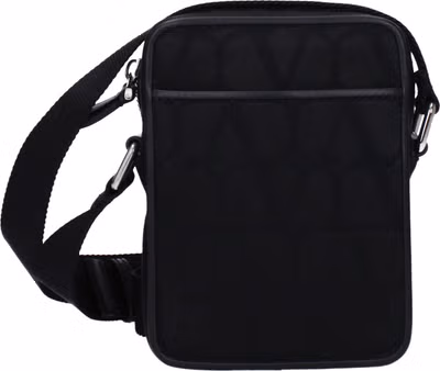 Black Fabric Crossbody Bag