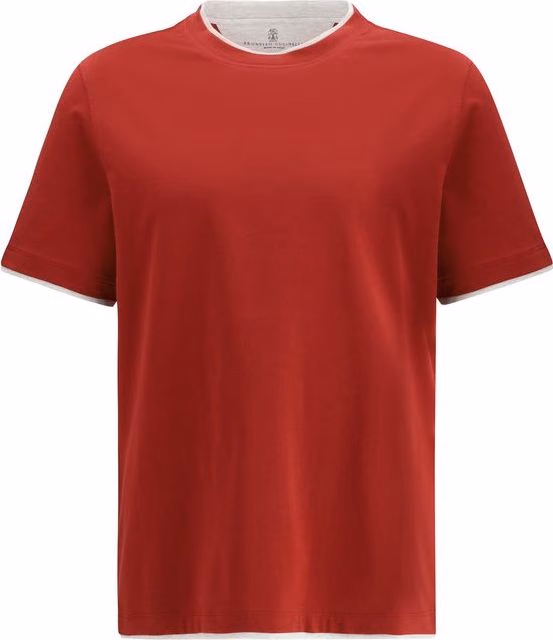 Brunello Cucinelli Multicolor Cotton T-Shirt