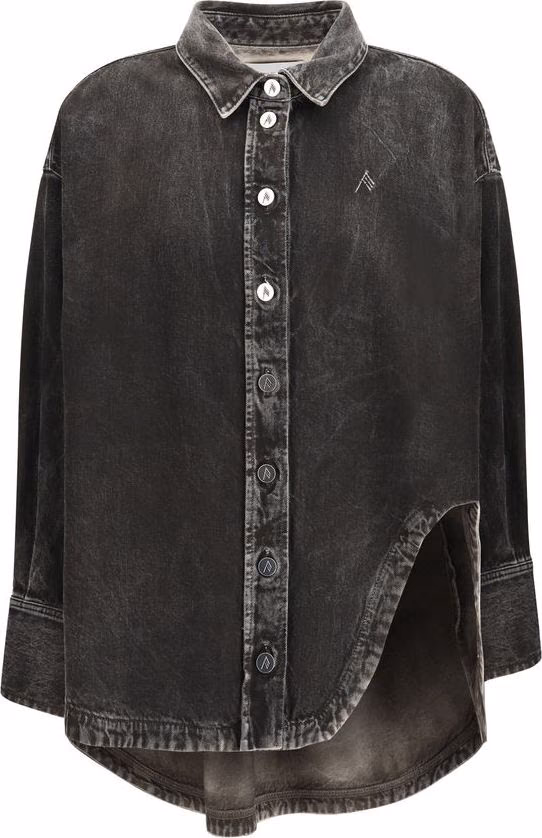 The Attico Black Denim Shirt