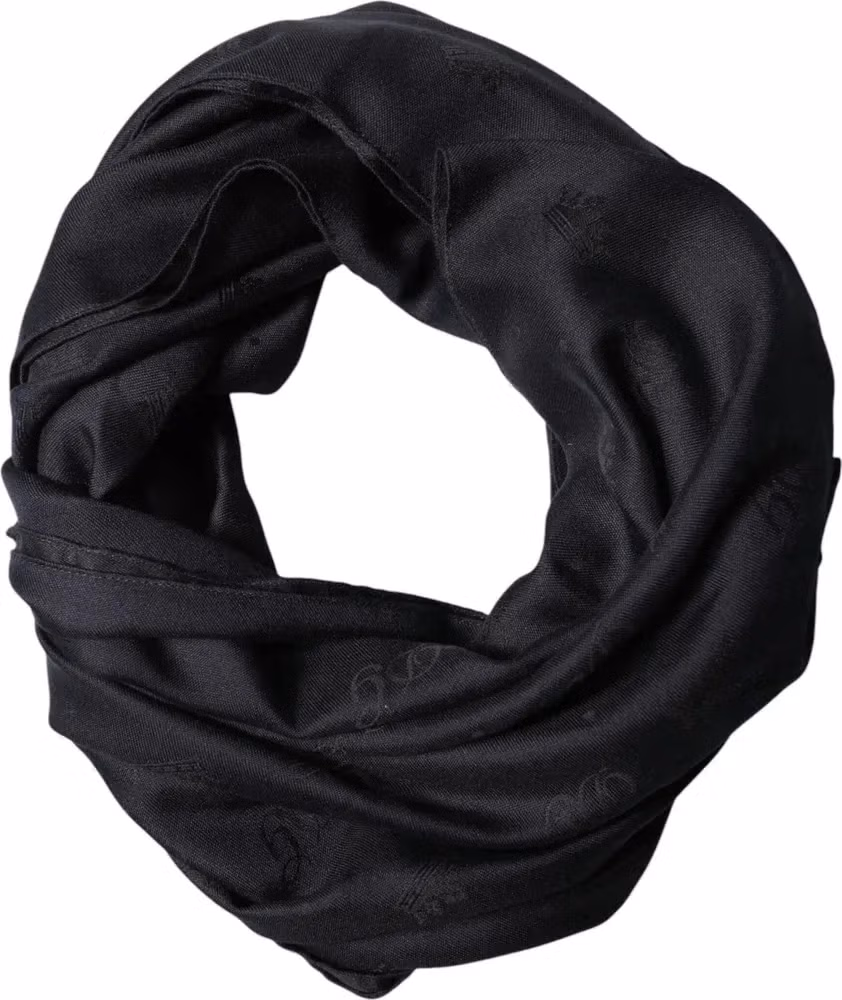 Dolce & Gabbana Black Lace Stole Silk NeckWrap Shawl Scarf