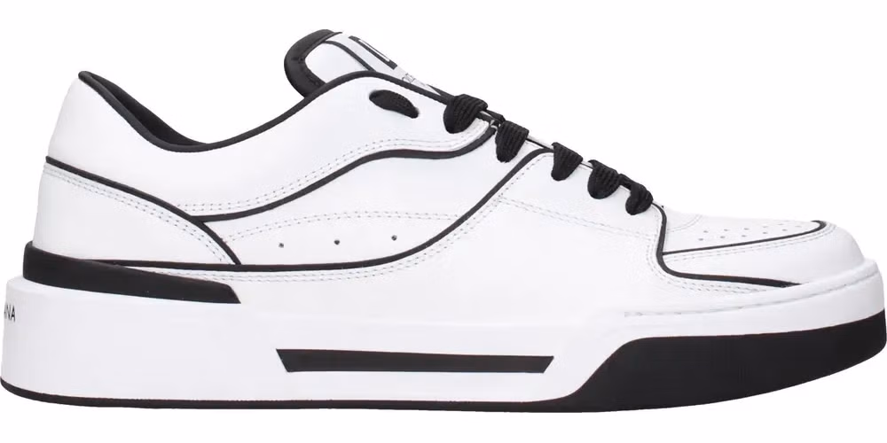 Dolce & Gabbana White Leather Sneakers