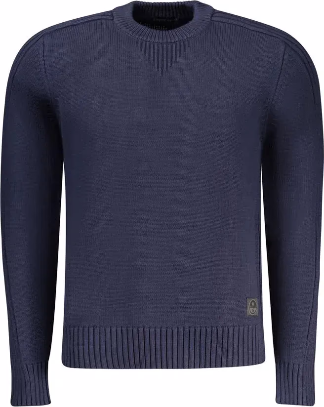 North Sails Blue Cotton Men Sweater