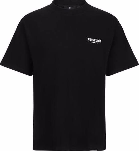 Represent Black Cotton T-Shirt