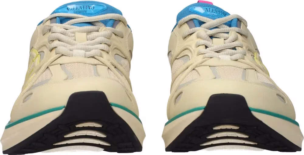 Valentino Garavani Beige Fabric Athletic Sneakers
