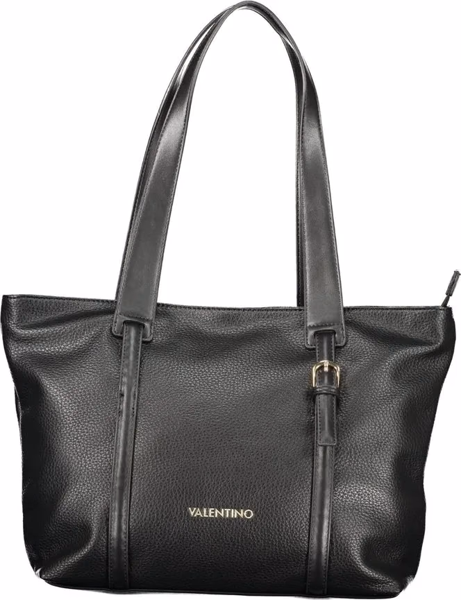 Mario Valentino Black Polyurethane Women's Bag for Sophisticated Accessorizing